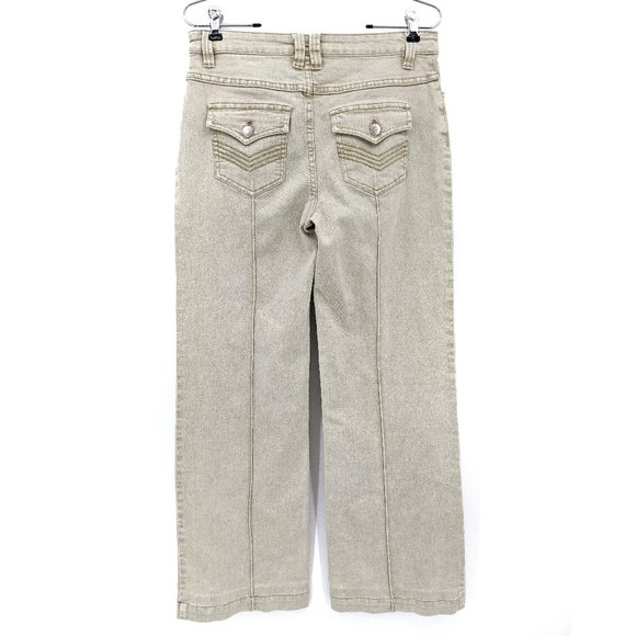 SOFT SURROUNDINGS Cropped Wide Leg Jeans Sz S - Picture 5 of 7